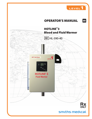 HOTLINE 3 HL-390-40 Operators Manual Rev 002 May 2012