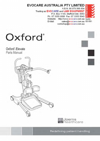 Oxford Elevate Parts Manual Rev A