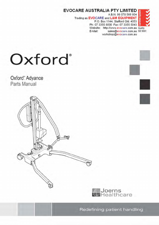 Oxford Advance Parts Manual Rev AOxford Advance Parts Manual Rev A