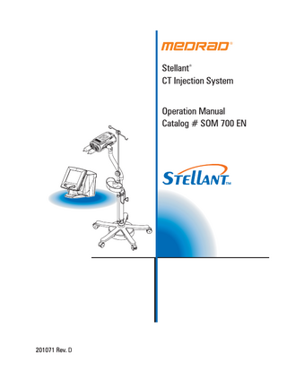 Stellant CT Injection System Operation Manual Rev D