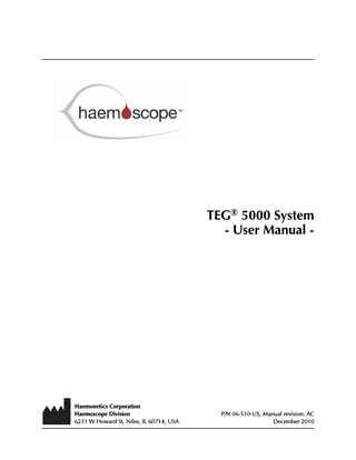 TEG 5000 User Manual Rev AC Dec 2010