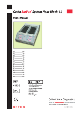 BioVue System Heat Block-32 Users Manual Oct 2013