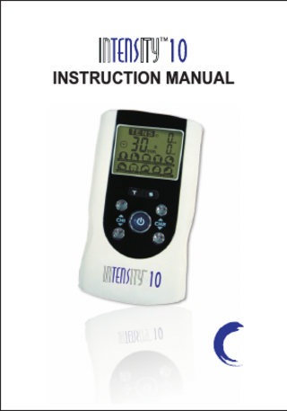 INTENSITY 10 Instruction Manual Rev V1.0