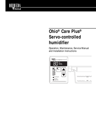 Care Plus Humidifier Operation, Maintenance, Service Manual April 1999