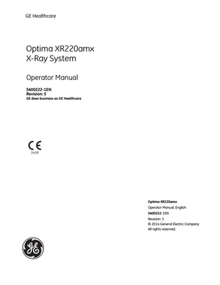 Optima XR220amx Operator Manual Rev 5 Jan 2014