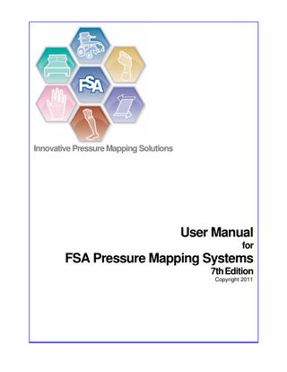 FSA Pressure Mapping Systems User Manual 7th Edition March 2011
