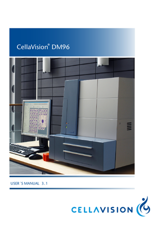 CellaVision® DM96  USER´S MANUAL 3 . 1  