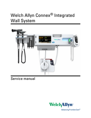 Welch Allyn Connex® Integrated Wall System  Service manual  