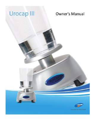 Urocap-III Owners Manual Ver 15 July 2014