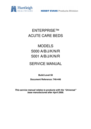Enterprise Models 5000 xx and 5001 xx Service Manual April 2008
