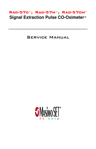 Rad-57 c, 57m and 57cm Service Manual July 2009