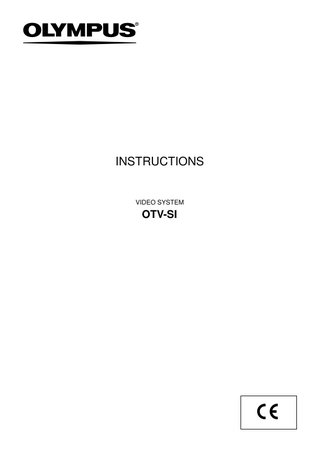 OTV-SI VIDEO SYSTEM Instructions Dec 2013
