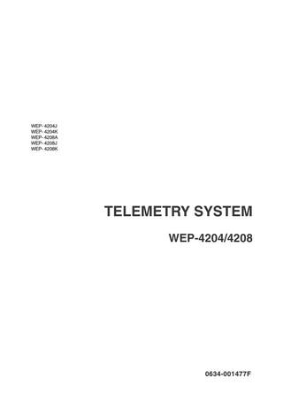 WEP-4204 - 4208 Service Manual