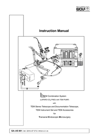 TEM Combination System Instruction Manual Ver 7.0 Jan 2010