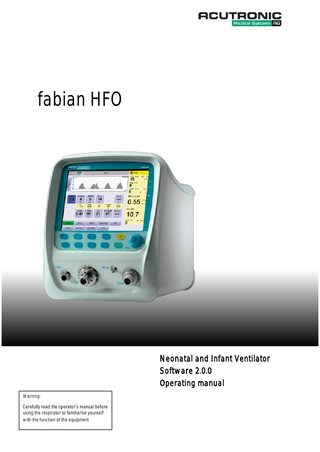 fabian HFO Instructions for Use sw 2.0.0 Edition May 2013