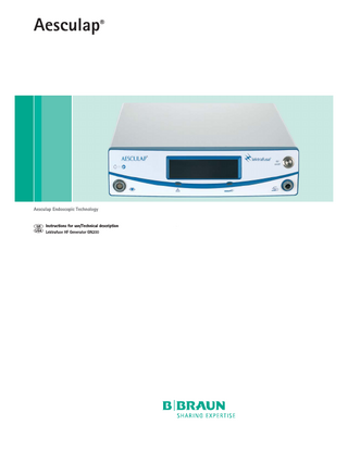 Lektrafuse HF Generator GN200 Instructions for Use