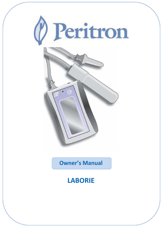 Peritron Owner's Manual Ver 5.0 Sept 2012