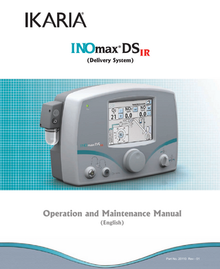 (Delivery System)  Operation and Maintenance Manual (English)  Part No. 20003 Rev - 01  Part No. 20110 Rev - 01  